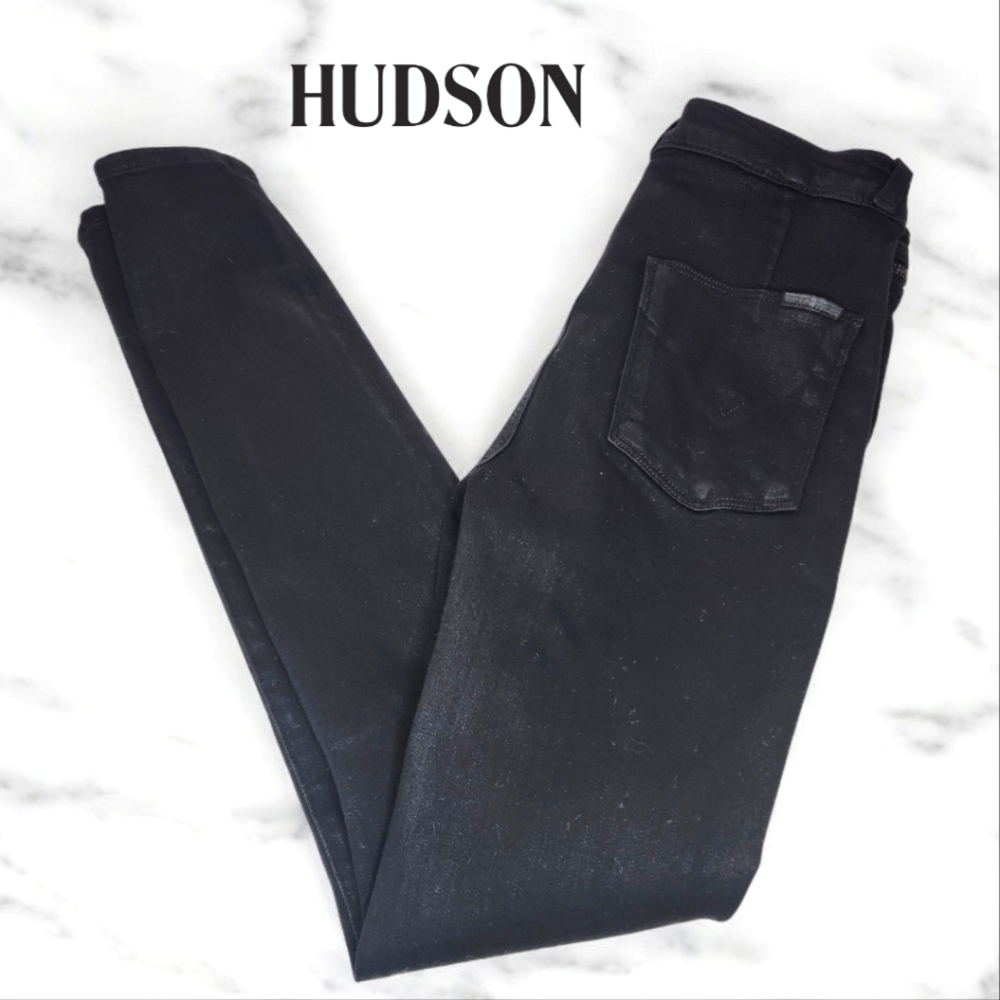 HUDSON Kooper Black High Rise Super Skinny - 26P